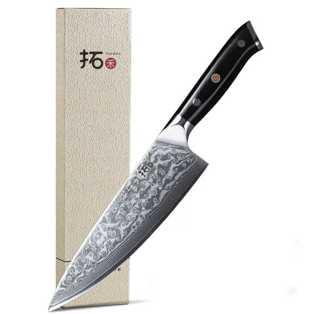8inch Chef Knife Japanese VG10 Damascus Steel Kitchen Knives Cook Chopper