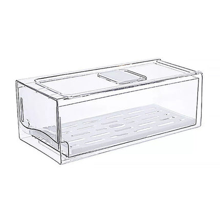 Fridge Storage Box Organizer Food Container Kitchen Clear Drawer Ins Style (14cm)