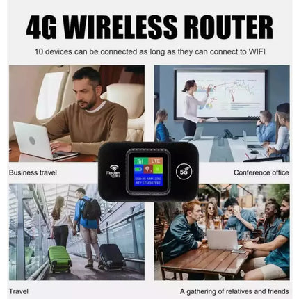 For Portable 4G LTE Wireless WiFi Router Mobile Broadband LCD MIFI Hotspot
