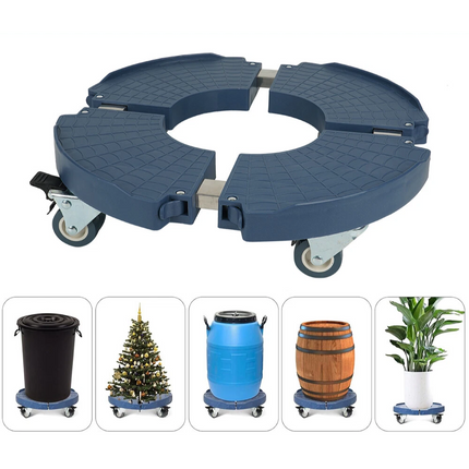 Heavy Duty Plant Pot Caddy Mover Trolley With 4 Wheels Garden Planter Stand