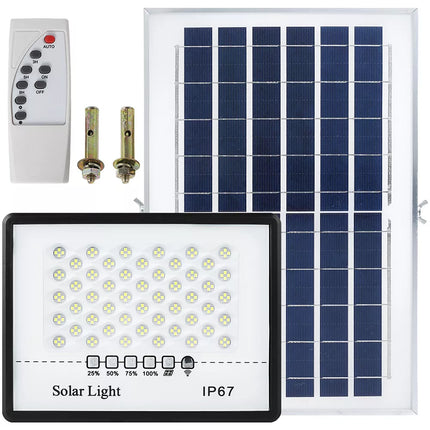 300W Solar Flood Light Dusk To Dawn LED Security Street Light & Remote Timer