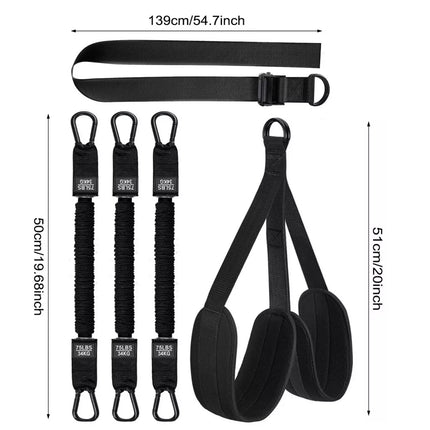 Heavy Duty Pull Up Assistance Bands Assisted Pull Up Bands Arm Training Set Black
