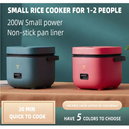 1.2L Mini Electric Rice Cooker Cooking Pot w Steamer 4 Uni Student 1 - 2 People Pink