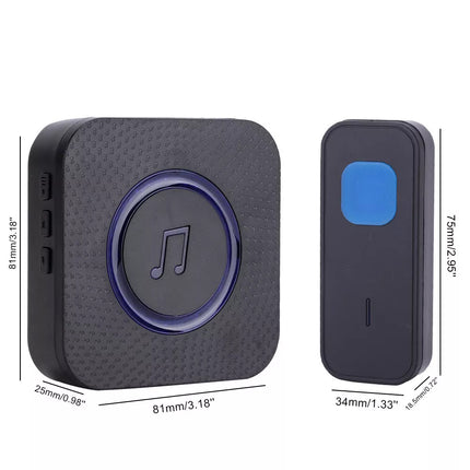 Loud Door Bell Wall Waterproof Chime Plug Wireless In Doorbell 5 Levels Volume