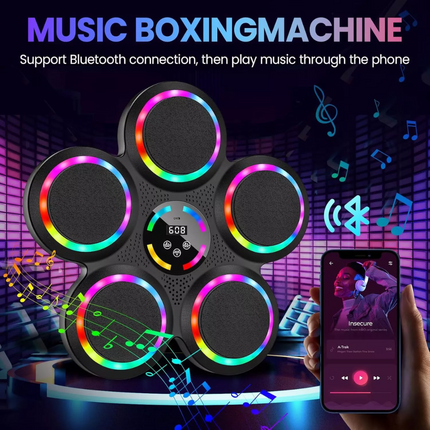 Wall Mounted Music Boxing Machine Smart Music Boxing Workout Machine Bluetooth