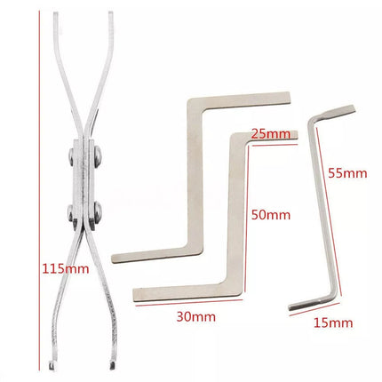 27 pcs Practice Lock Transparent Padlocks Unlocking Tool Pick Tool Set