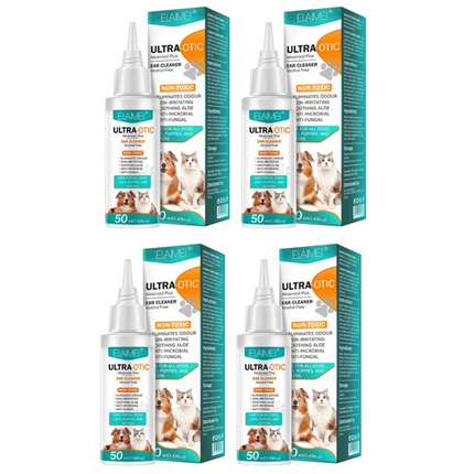 4PCS Cat Dog Ear Drops for Infection Antibiotics Fast Relief from Infections