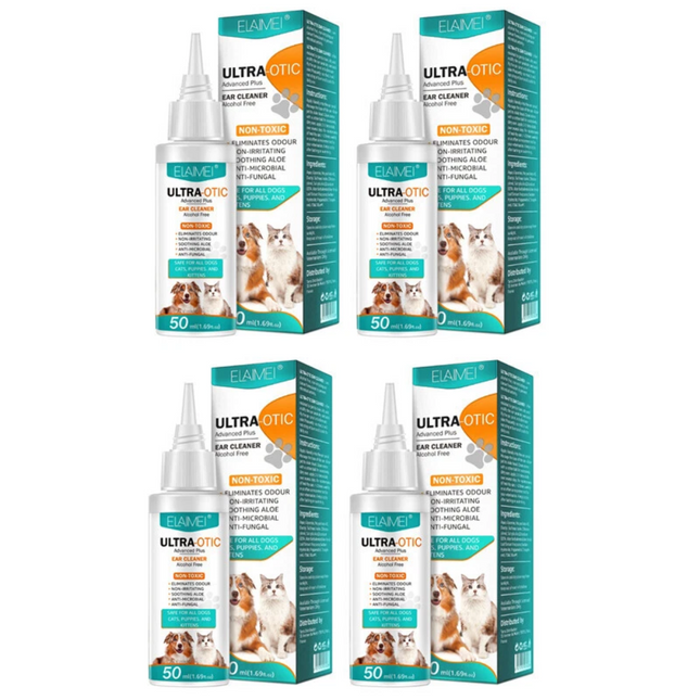 4PCS Cat Dog Ear Drops for Infection Antibiotics Fast Relief from Infections