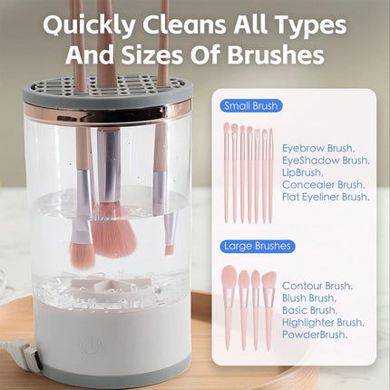 Electric Makeup Brush Cleaner & Dryer Machine Automatic Brush Fast Cleaning Tool