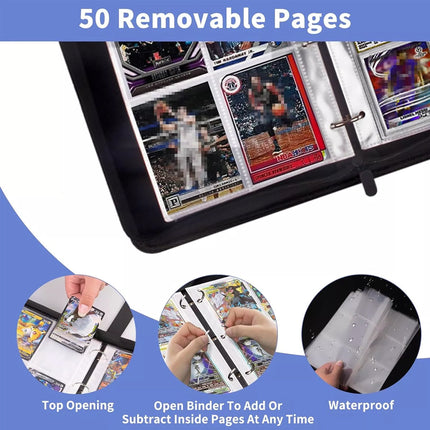 Soccer Football Star Player Card Box Album Holder Cards Album Binder 400 Slots Collection