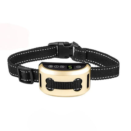 Dog Bark Collar Rechargeable Smart Anti Barking Training Collar for Dogs Gold