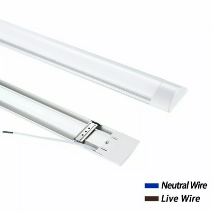 10pcs 3FT 90cm LED Batten Tube Light Garage Ceiling Panel Lamp 6500K Daylight