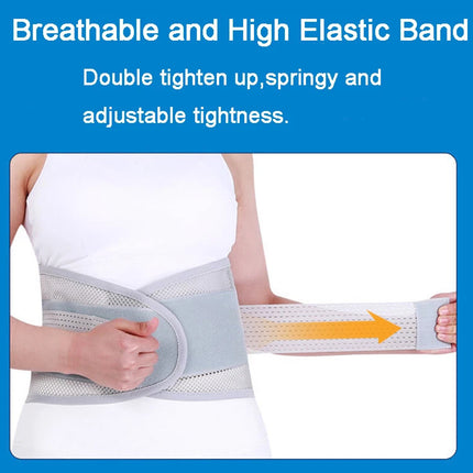 Therapy Lumbar Lower Back Brace Support Belt Sciatica Pain Relief Posture Unisex L