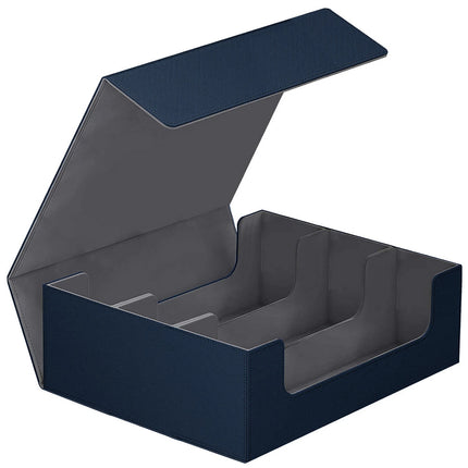Card Deck Storage Box 1800+ Card Deck Holder Box Trading Card Storage Box Magnet Blue