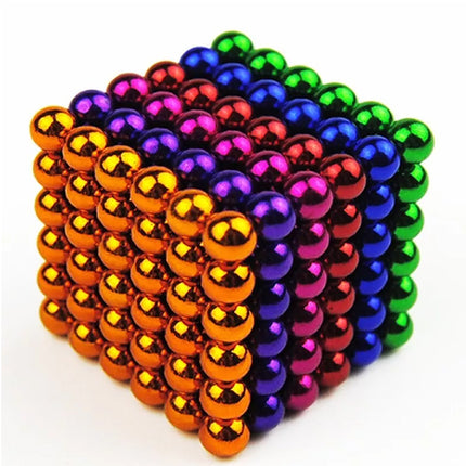 216Pcs 3mm Building Blocks Magnetic Balls Fidget Desk Adults Toy Office Fidget Game Gifts 8 Colours