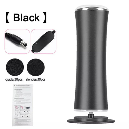Electric Foot Grinding Dead Grinder Skin Foot File Callus Remover Pedicure TooPB Black