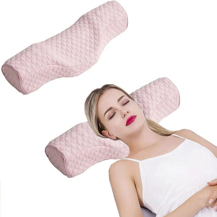 Orthopedic Memory Foam Cervical Neck Pillow for Sleep Support Slow Rebound Pink
