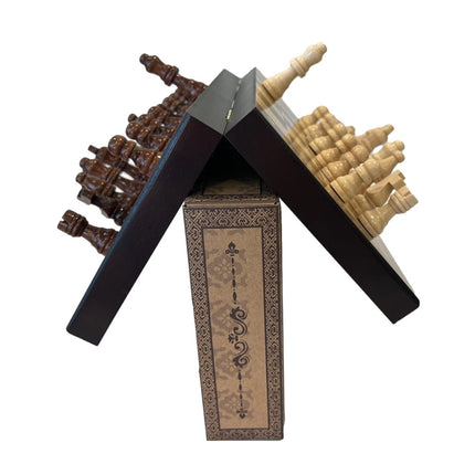 30cm Magnetic Large Chess Set Wooden Timber Oak Folding Chessboard