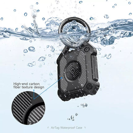 Green Apple AirTag Protective Case Waterproof TPU Cover Air Tag Tracker Loop Holder
