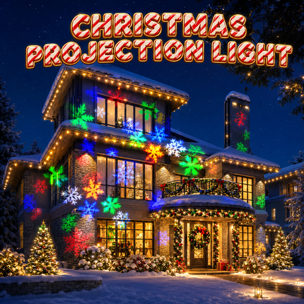12 in 1 Christmas Laser Projector Light IP65 12 Modes Outdoor Xmas Garden Decor