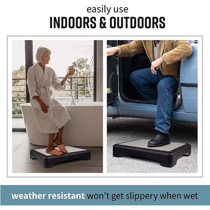 Anti-Slip Half Step Stool Elderly Disability Door Walking Outdoor Mobility Aid
