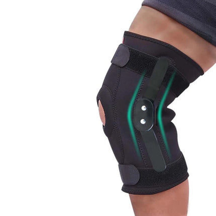 Adjustable Double Metal and Hinged Knee Brace Support Protection Arthritis Sport L