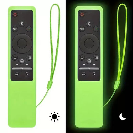 Luminous Silicone Green Smart TV Remote Control Cover Case for Samsung