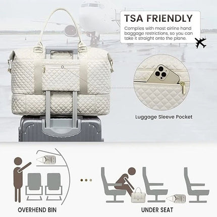 Foldable Travel Bag- Unisex Lightweight Large Capacity Folding Duffel Travel Bag