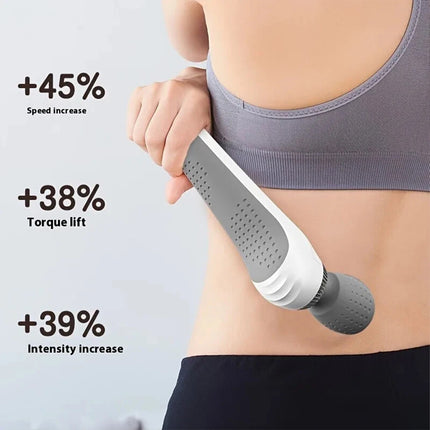 Portable Electric Massage Stick - USB Charging, Full Body Vibration Massager Gun White