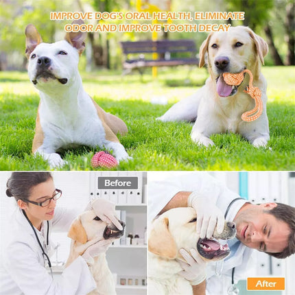10Pc Dog Braided Rope Toys Pet Puppy Chew Bite Toy Gift Tough Cotton Clean Teeth