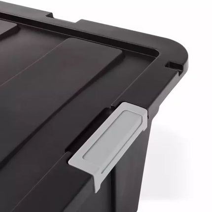 100L Heavy Duty Large Plastic Storage Tub Container that comes with a lid