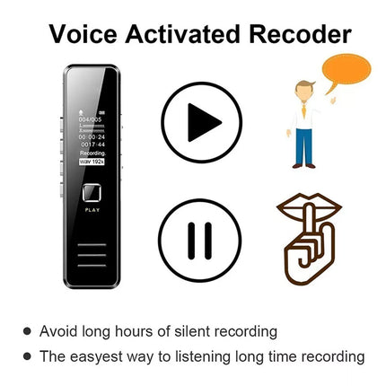 Mini Digital Voice Activated Recorder Noise Reduction Hifi Audio Sound Recorder