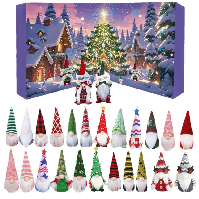 Christmas Gnome Advent Calendar 2025 with Gnome Plush 24Day Gonk Advent Calendar 24Pcs Gnome 2#