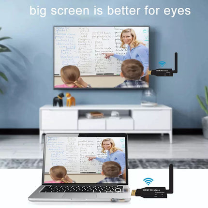100m Hdmi Wireless Audio Video Transmitter Receiver Adapter Extender HD 1080P TV