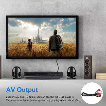 HD DVD Player CD Movie Composite Video Multi Region With Remote RCA HDMI Cable
