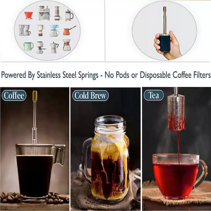 Portable Travel Coffee Brewer Final press Reusable Coffee Filter Coffee Maker