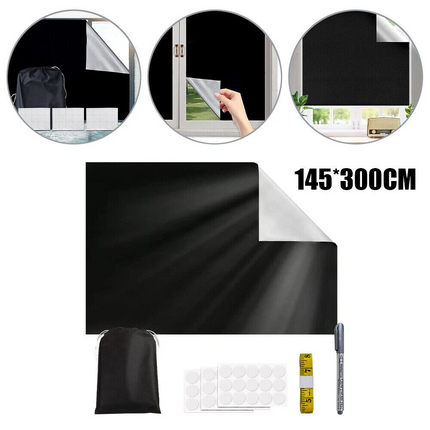 Privacy PVC Window Film Blackout Tint Sticker Bathroom Glass Insulator Film