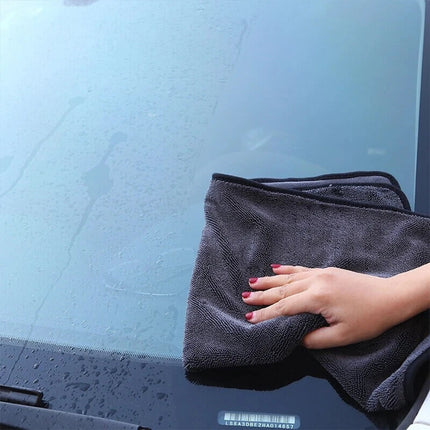 2 Pcs Microfibre Glass Cleaning Cloth Car Towel Window Dish Washing 40*60cm