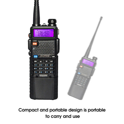 1 Set Walkie Talkie Band Handheld Earphones Two Way Radio 400-470MHz 3800MAH