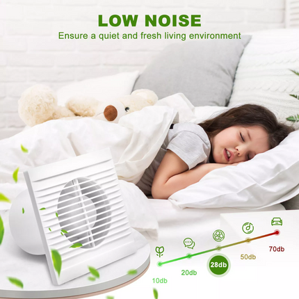 4" 100mm Ventilation Extractor Exhaust Fan Blower Window Wall Kitchen Bathroom