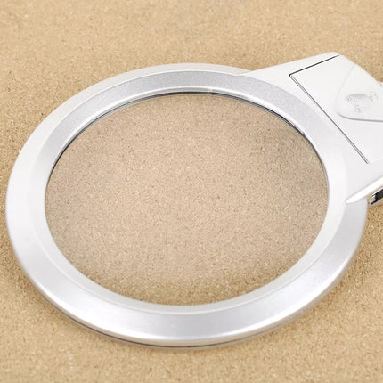 Large Lens Table Desk Magnifier Lamp LED Light Reading Magnifying Glass + Clamp
