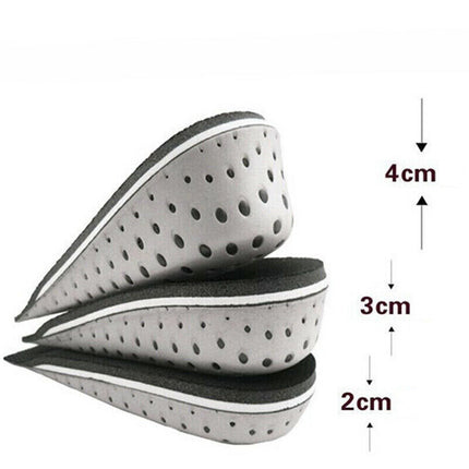 Insole Heel Lift Insert Shoe Pad Height Increase Cushion Elevator Taller Unisex