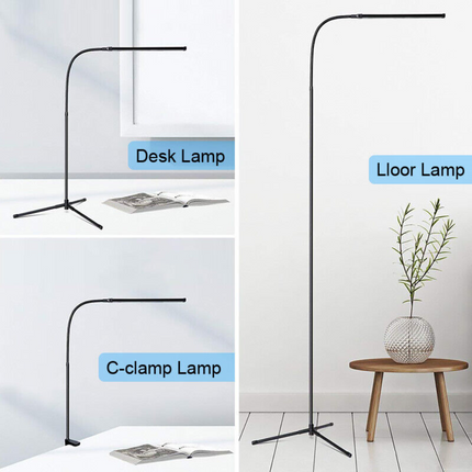 Modern LED Floor Lamp Standing Lamp Reading Light Bedroom Living Room 4 Models