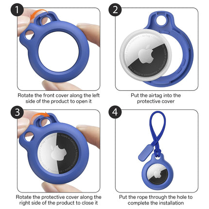 Apple AirTag Lanyard Case Protector Cover Blue