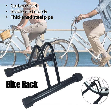 Portable Steel Bike Rack Bicycle Storage Floor Stand Parking Holder for Cycling