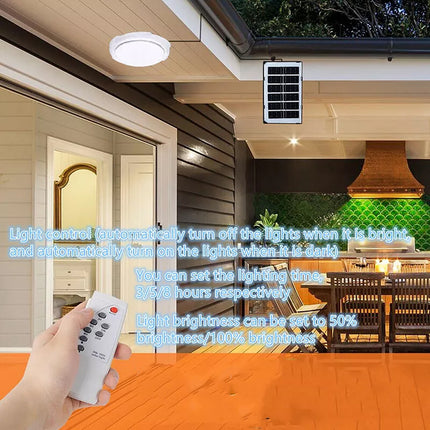 Smart Indoor Solar Ceiling Light Garden Pandent Lamp With Line Corridor Light