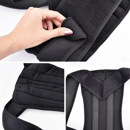 AU Back Posture Corrector Magnetic Shoulder Support Brace Belt Therapy Men Women