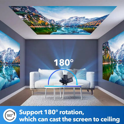 5G HD 4K Projector For Android Portable Mini HDMI USB Home Video Theater