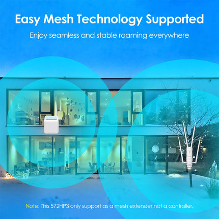 Aerial HD4 AC1200 Dual Band Long Range Outdoor WiFi Extender WiFi Router