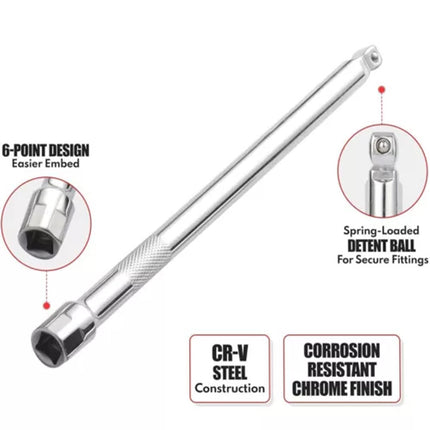 Wobble Extension Set, 9 PCS 1/4 3/8 1/2, Ratchet Extension Set, Socket Adapter